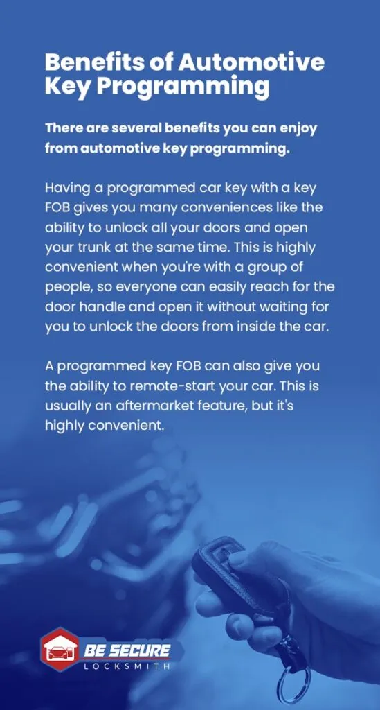 Call us today to learn the benefits you can enjoy from automotive key programmin